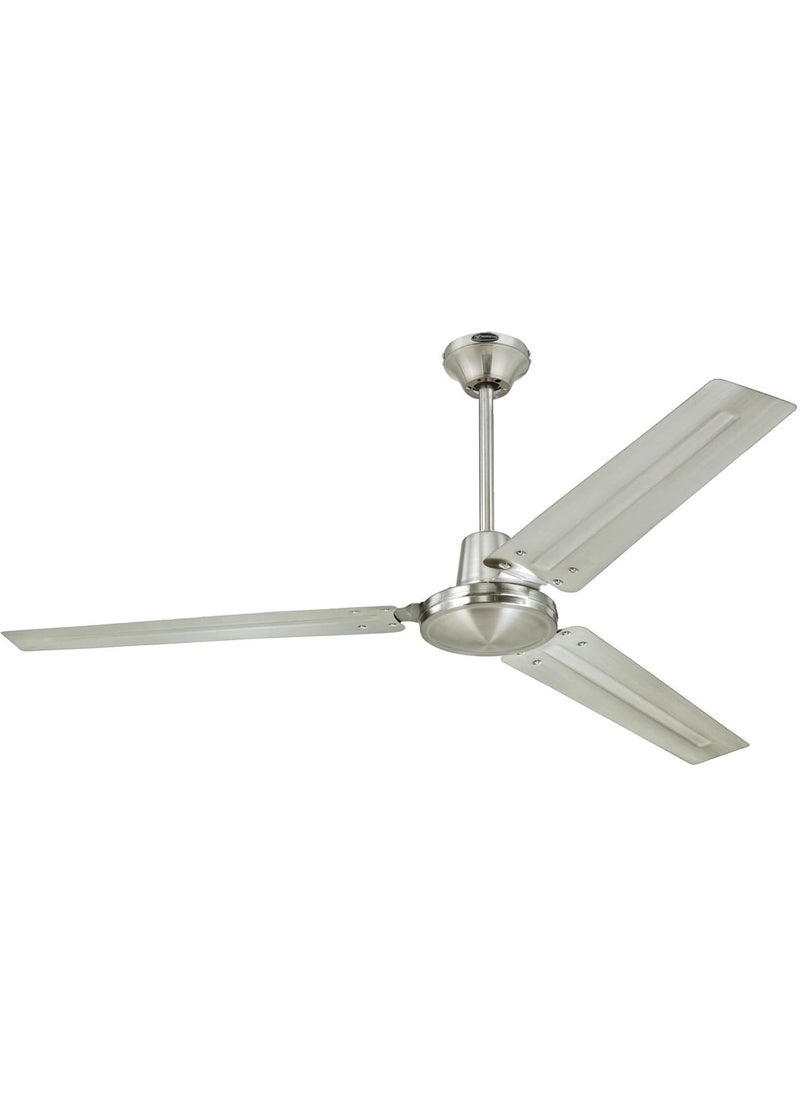 Westinghouse Westinghouse Westinghouse 7861400 Industrial 56Inch Three Indoor Ceiling Fan Brushed Nickel Steel Blades  - Image 1