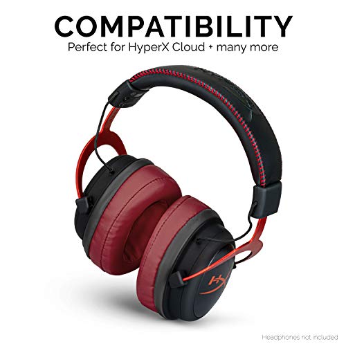 Brainwavz Angled Memory Foam Earpad - Suitable for Large Over The Ear Headphones (Angled, Dark Red) - Image 5