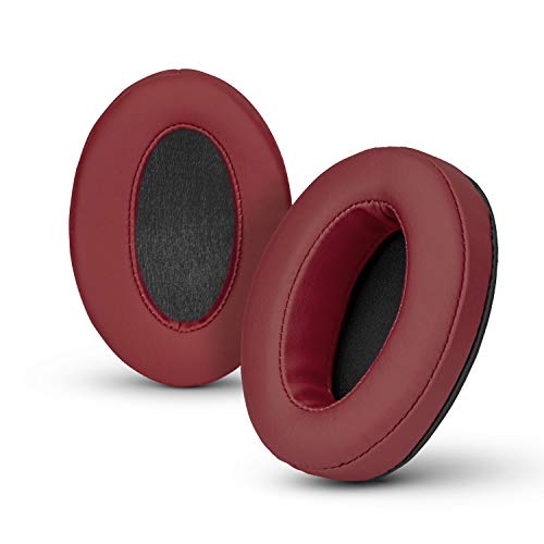 Brainwavz Angled Memory Foam Earpad - Suitable for Large Over The Ear Headphones (Angled, Dark Red) - Image 1