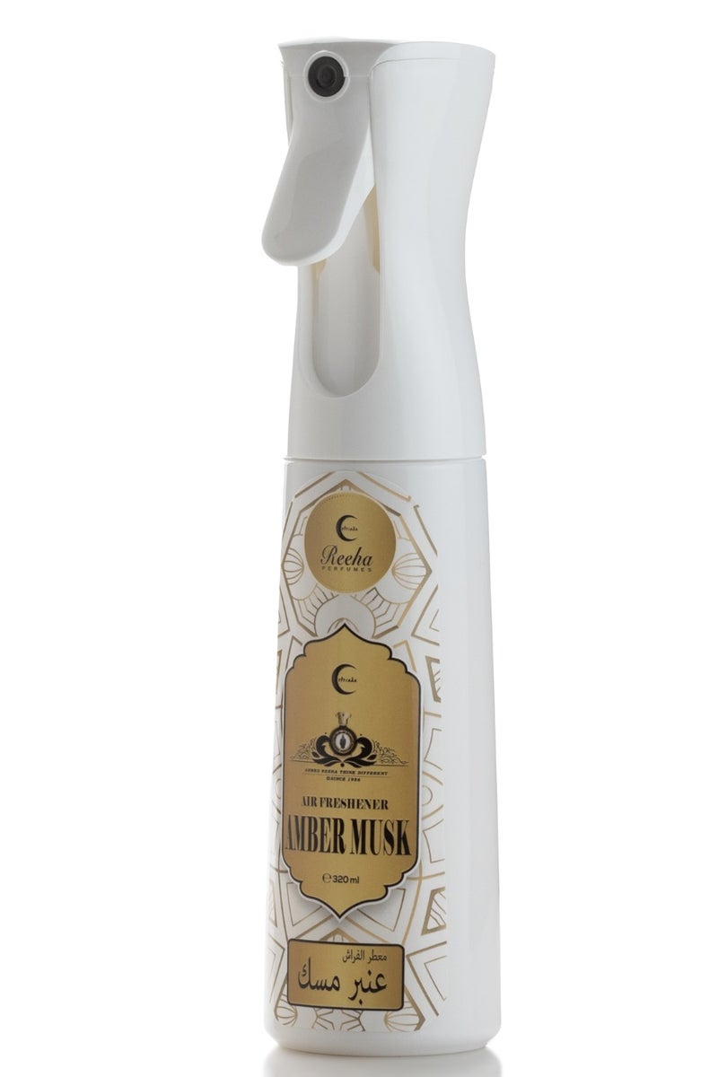 Reeha perfumes Amber Musk Air Freshener – 320ML - Image 1