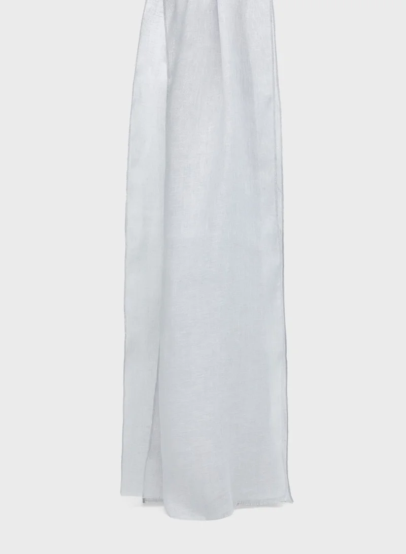 MANGO Fringe Detail Scarf