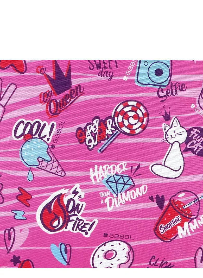 غابول حقيبة أقلام Gabol Sticker Kids خفيفة الوزن للأولاد والبنات في مرحلة ما قبل المدرسة
