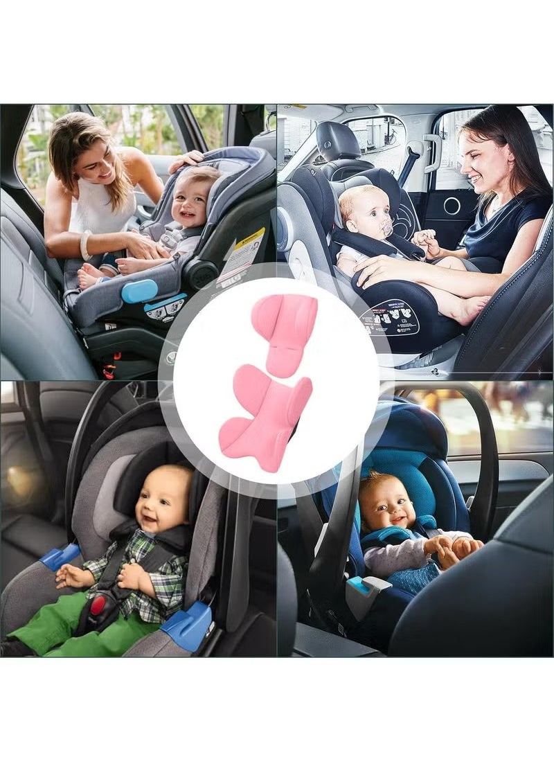 Arabest Newborns Car Seat Cushion Insert | Newborns Car Seat Insert Pad | Carseat Head & Body Support | Head Neck Seat Insert Pad, Extra Soft Car Seat Insert Cushion Pad, Beige  - Image 5