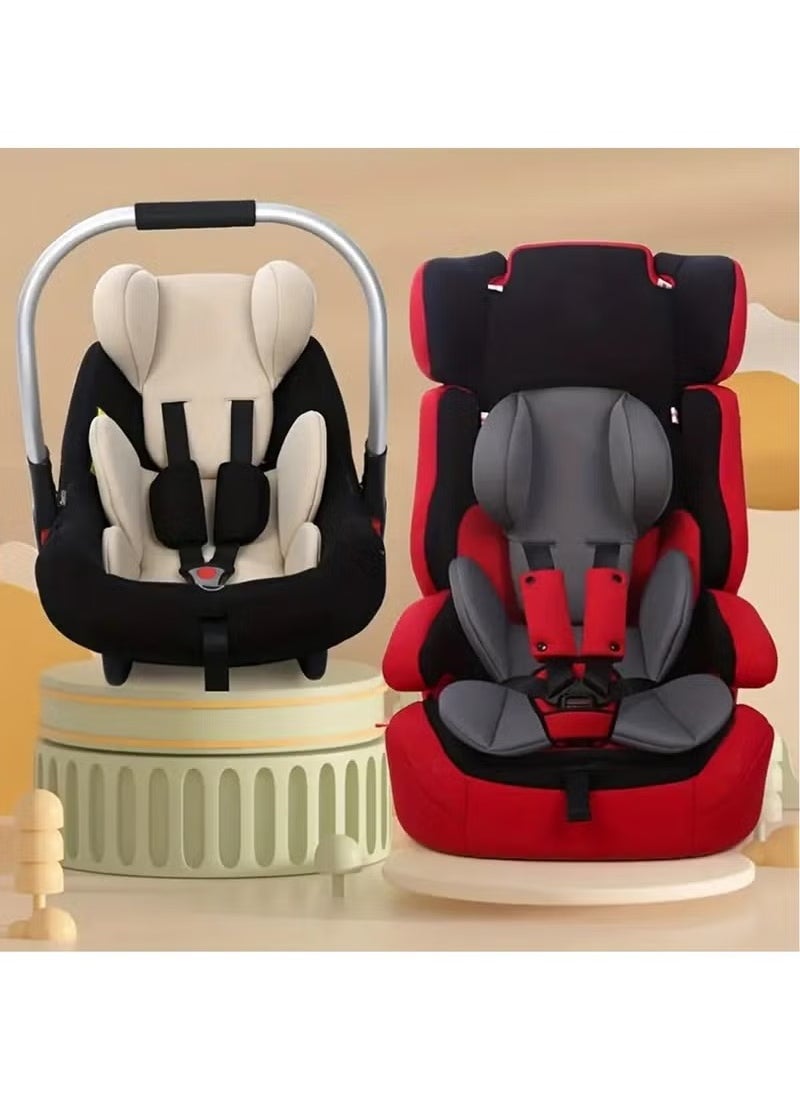 Arabest Newborns Car Seat Cushion Insert | Newborns Car Seat Insert Pad | Carseat Head & Body Support | Head Neck Seat Insert Pad, Extra Soft Car Seat Insert Cushion Pad, Beige  - Image 2