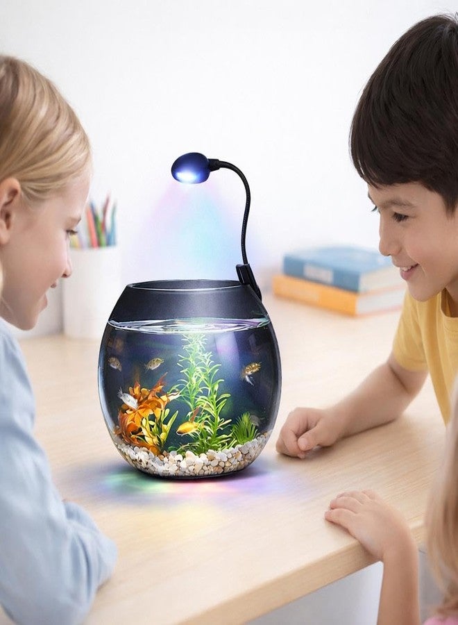 rizopets N6+ Multicolor Aquarium LED Light 6 W | WRGB Spectrum | 3 Lighting Modes | 360° Flexible Arm | Clip-On Lamp for Nano Fish Tanks & Bowls - Image 4