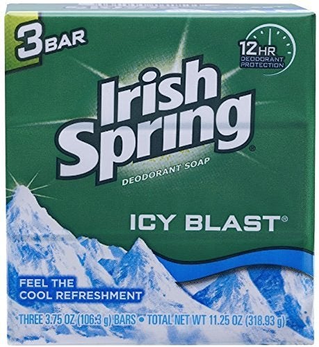 Irish Spring Deodorant Bar Soap, Icy Blast, 3.75 oz bars, 3 ea (Pack of 2) - Image 2