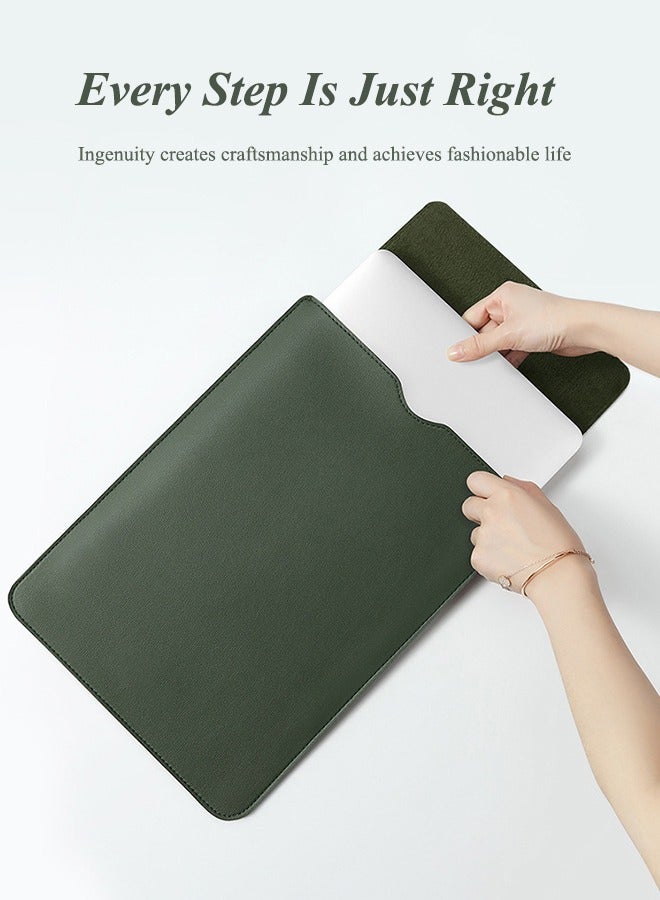 Macbook Case, Premium 15 Inch Laptop Case For Macbook, Huawei And Lenovo - Ultra-Thin Pu Leather, Convertible Mouse Pad And Waterproof Design Designed For 15-nch Laptops (Such As Macbook Pro 15 Inch, Huawei Matebook D15, Lenovo Thinkpad P15, Etc.)  - Image 4