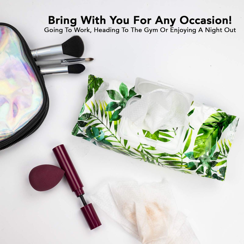 Body Prescriptions Tea Tree Facial Wipes, Moisturizing, Deep Cleansing Face Towelettes, Refreshing + Nourishing, Gentle Cleansing Cloths, 50 Count (Pack of 1), Tea-Tree - Image 4