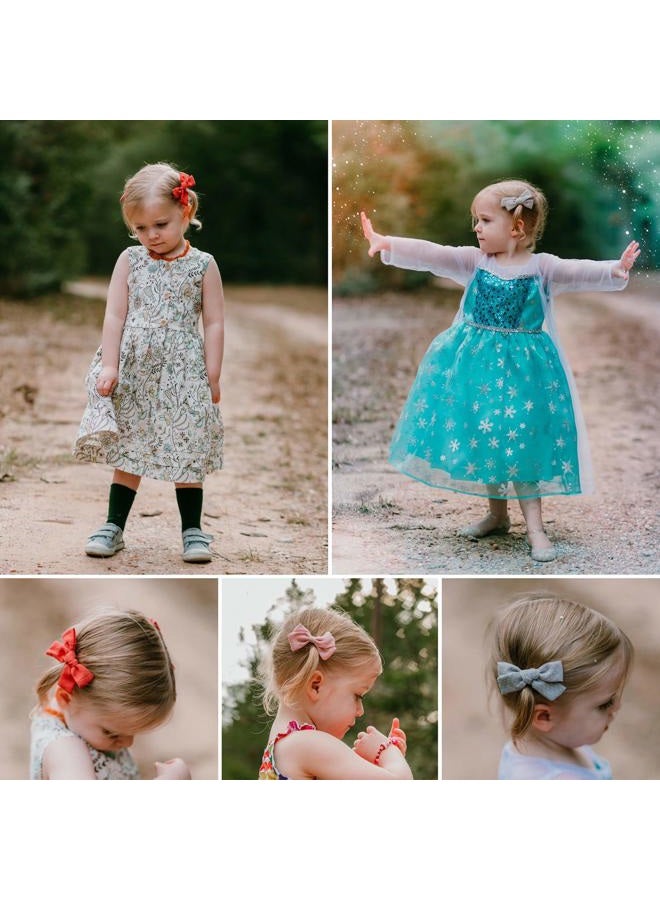 JoCoDesigns مشابك شعر للبنات مع bows، ملحقات شعر متنوعة مشبك تمساح للفتيات الصغيرات، الأطفال، المراهقات، الصغيرات - Image 4