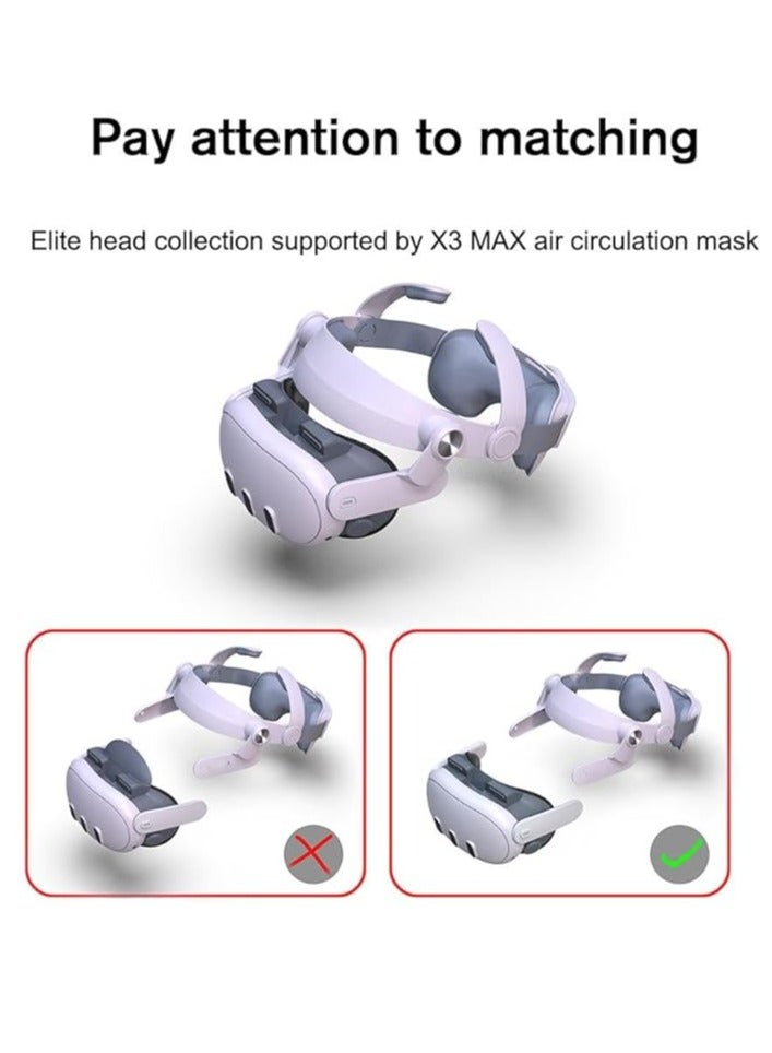 Meta Quest 3 Face Mask Replacement for Meta Quest3 Air Circulation Cooling Cycle Replacement Face Mask to relieve lens fogging and hot air for use with Meta Quest 3 accessories - Image 4