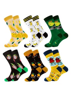 Men Fun Socks, Crazy Colorful Funny Socks, Novelty Funky Crew Socks