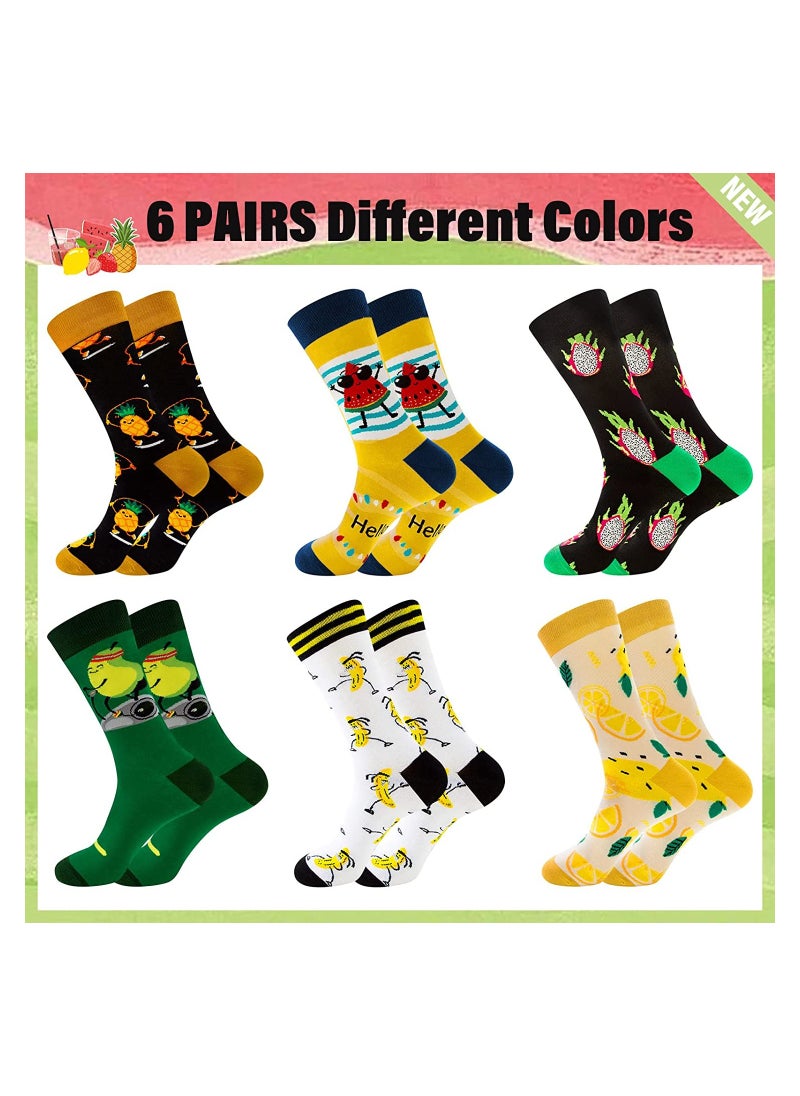 SYOSI - Men Fun Socks, Crazy Colorful Funny Socks, Novelty Funky Crew Socks - Image 1
