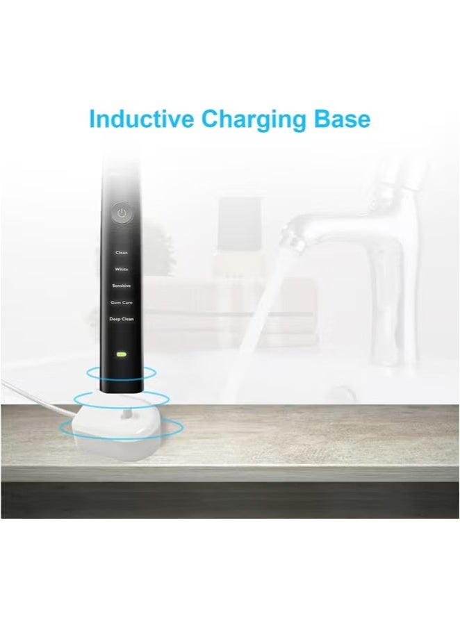 Electric Toothbrush Charger – UK Plug Charger Base Compatible with Philips Sonicare HX6100 HX6511 HX6730 HX3216 HX322 HX6712 HX2421, Waterproof IP67, Induction Charging, Travel-Friendly Charging Stand - Image 4