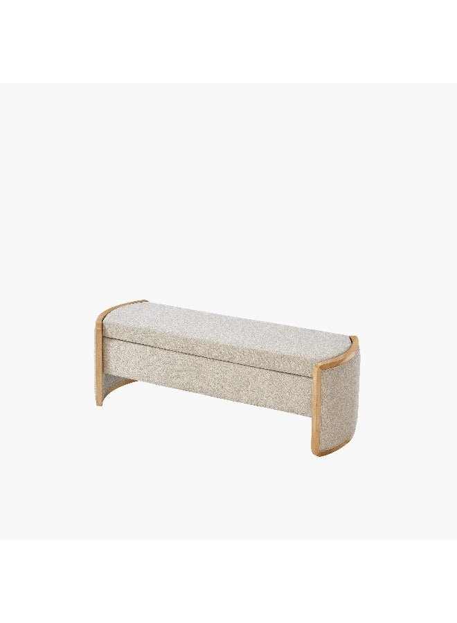 Home Box Island Fabric Bench with Storage - Image 2