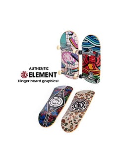 Tech Deck , Ultra Dlx Fingerboard 4Pack, Element Skateboards, Collectible And Customizable Mini Skateboards, Multicolor  - Image 3
