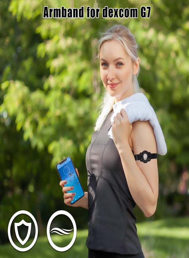 YouKnow Arm Band for Dexcom G7, 8-18" Inch Adjustable Armband Compatible with CGM Continuous Glucose Monitor System Transmitter Protection Sensor Cover (No More Adhesive Patches Waterproof) - Image 3