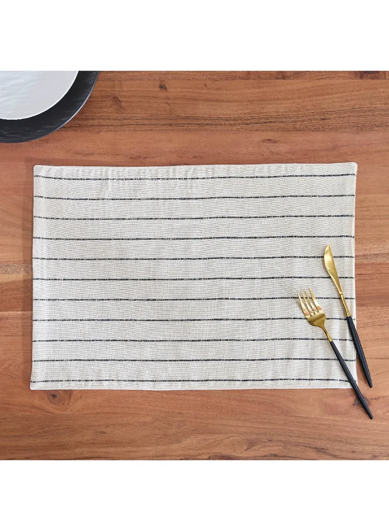 Noir Stripe Table Placemat 33 x 48 cm