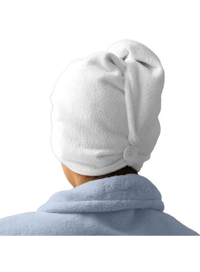 DHVAJ DHVAJ Hair Towel Wrap Quick Dry 100% Cotton Super Absorbent Turban Head Wrap for Women with Button, Anti Frizz Hair Products, Hair Cap for Curly, Long & Thick Hair | Multicolor - Image 2