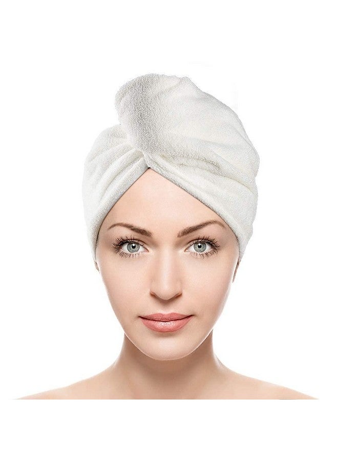 DHVAJ DHVAJ Hair Towel Wrap Quick Dry 100% Cotton Super Absorbent Turban Head Wrap for Women with Button, Anti Frizz Hair Products, Hair Cap for Curly, Long & Thick Hair | Multicolor - Image 1