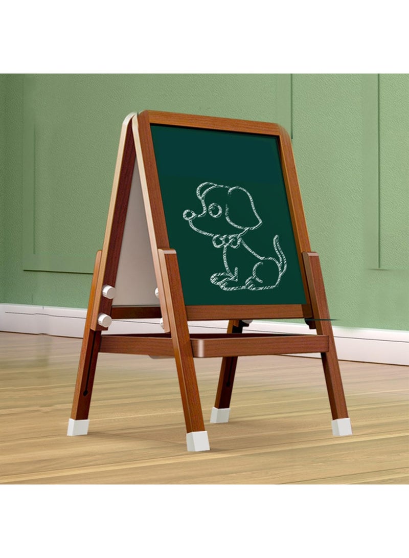MONOGUE Kids Wooden Easel All in One Drawing Board Creative Art Station for Young Artists - Image 1