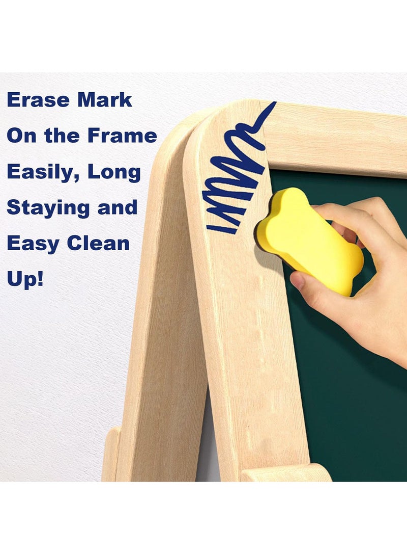 MONOGUE Kids Wooden Easel All in One Drawing Board Creative Art Station for Young Artists - Image 4