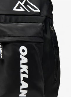 Oaklan by Shoexpress Boys by Shoexpress Logo Print Backpack with Adjustable Straps - 42x30x16 cm  - Image 3