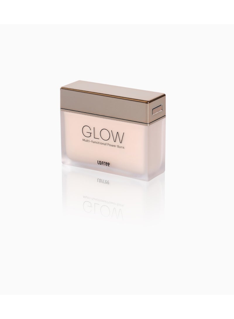 LOFREE Glow compact Power Bank 10000mAH, up to 22.5W USB fast charging, LED Light effects, Air Travel Friendly, 8 point safety system, Peach Dawn color - Image 1