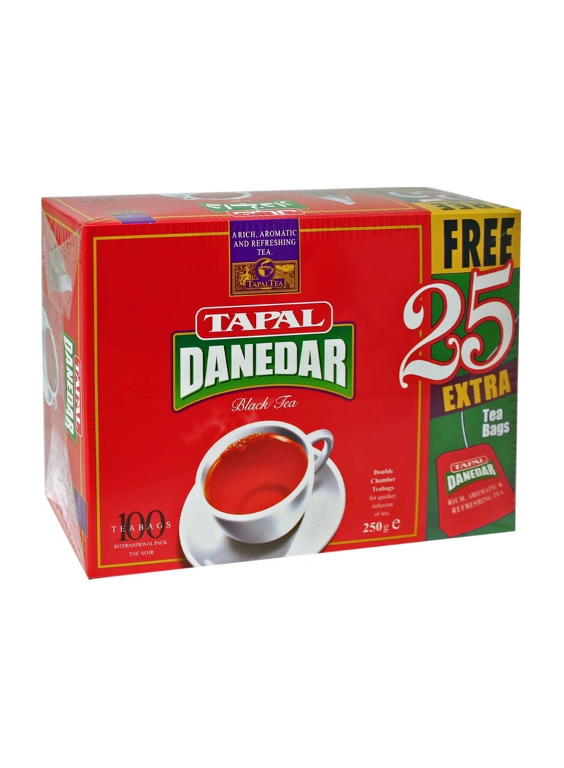 TAPAL Tapal Danedar Special Pack, 125 Tea Bags (100 Plus 25 Extra), 250 g