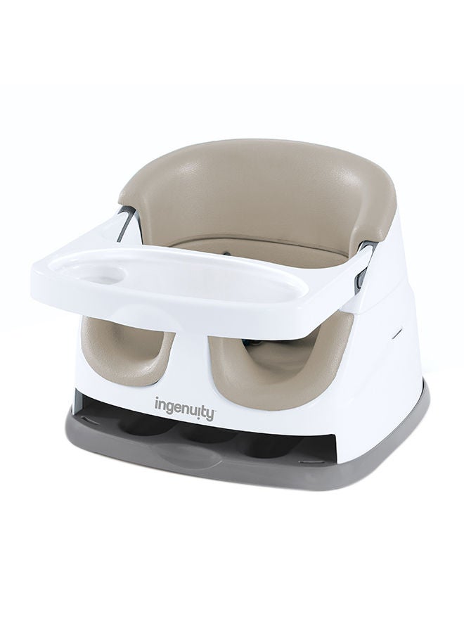 ingenuity Baby Base 2-in-1 Booster Seat, Portable Feeding & Play Seat, 6 Months to Toddler - Cashmere - Image 1