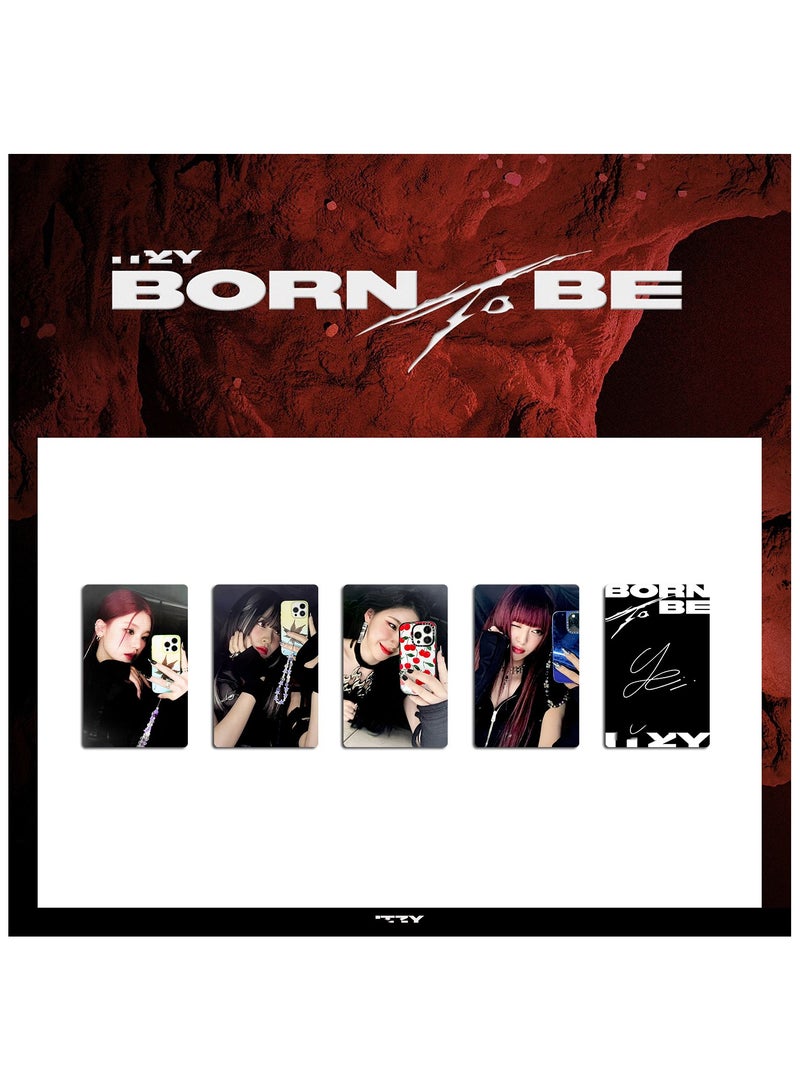 NIBEMINENT 4 Pcs Kpop ITZY Born To Be Lomo Cards Card For Fans Collection Gifts - Image 1