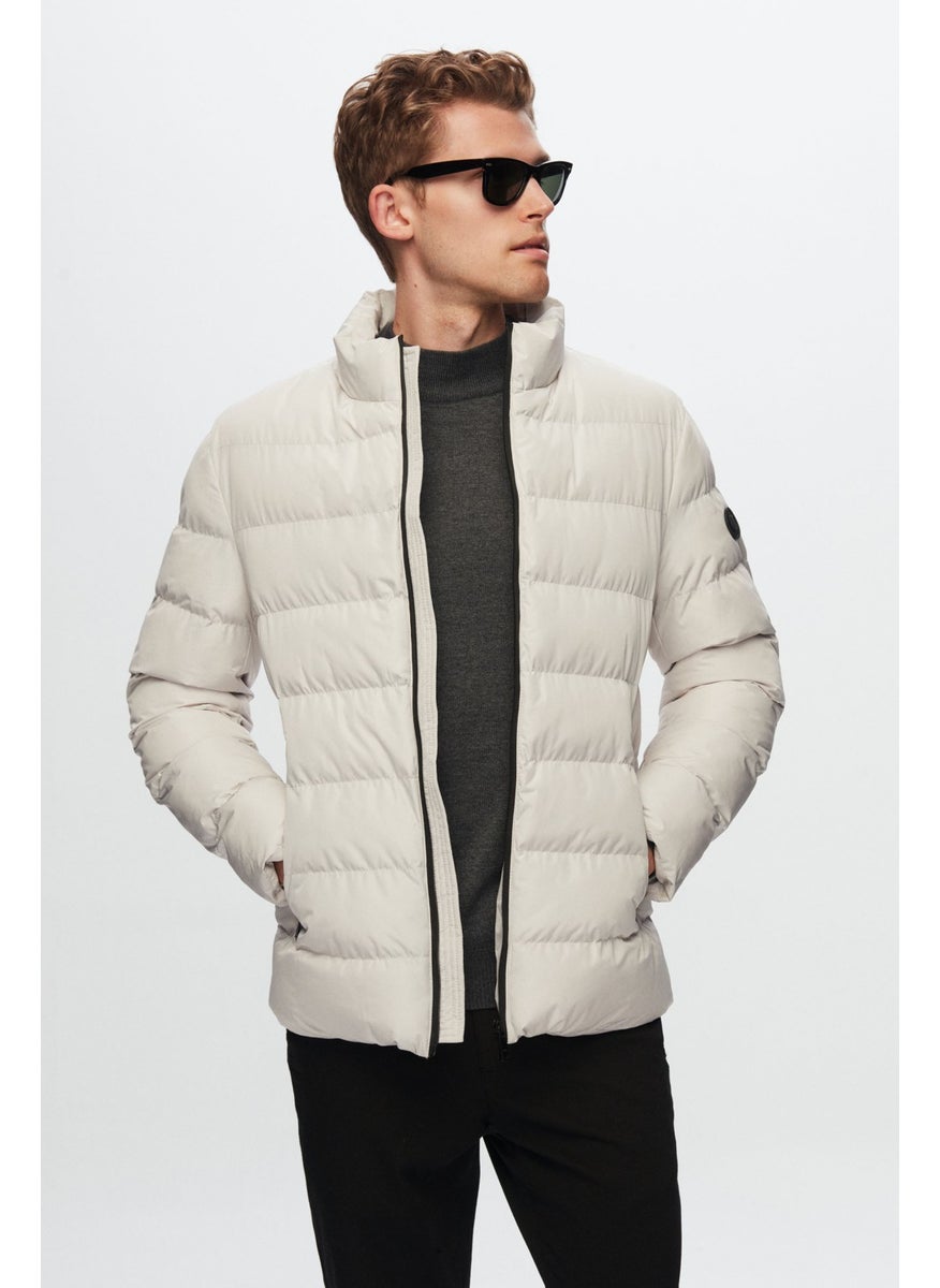 twn Slim Fit Ecru Coat 1EC073521001M  - Image 3