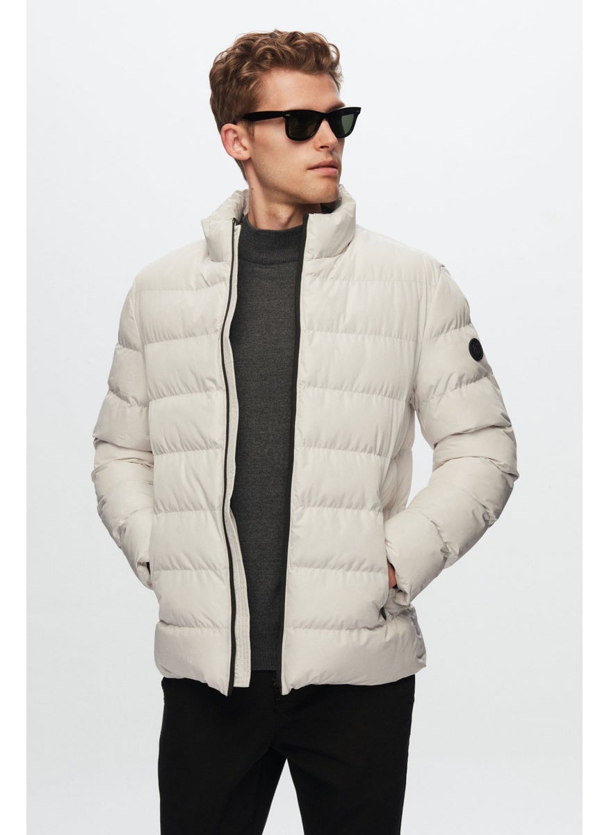 twn Slim Fit Ecru Coat 1EC073521001M  - Image 1