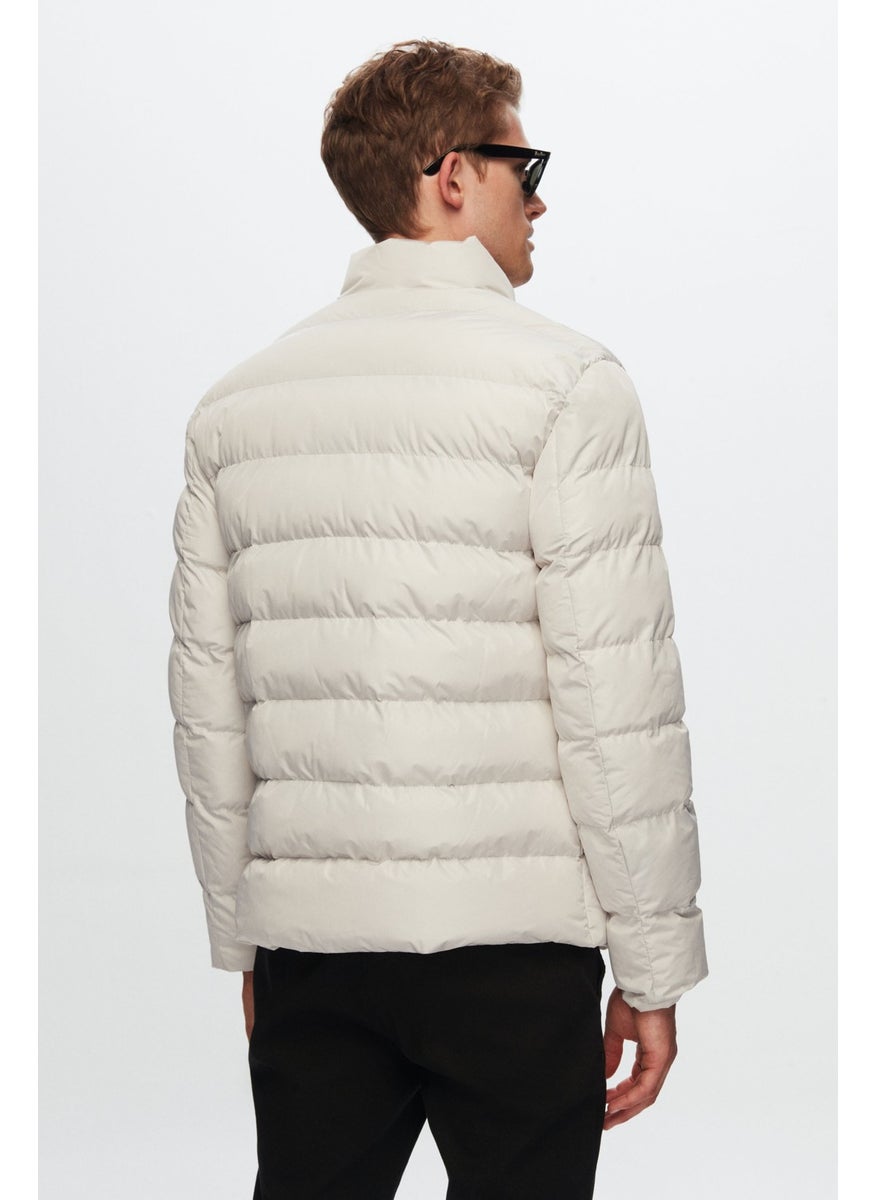 twn Slim Fit Ecru Coat 1EC073521001M  - Image 4