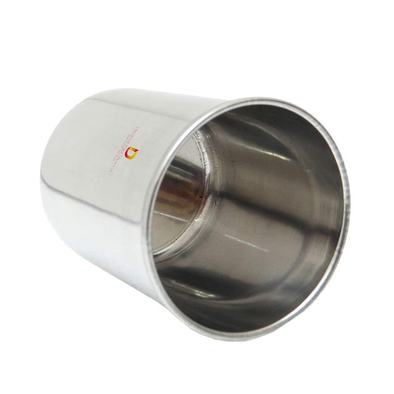 Dharam Paul Traders Stainless Steel Double Walled Glass for Kids with Bell Sound | Baby Tumbler 6 to 12 Months, 100 ml. - Image 1