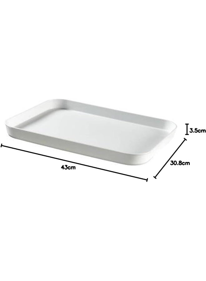 Curver Serving Tray,Essentials, 43 Cm White Color - Image 3