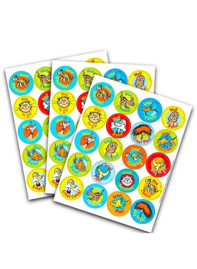 Dr. Seuss Stickers Party Favors Pack Cat In The Hat Sticker Sheets (480 Stickers Total Seuss Party Supplies)  - Image 4