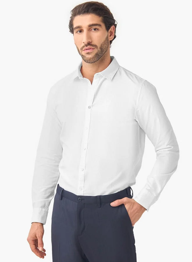 Splash FAV Set of 2 - Regular Fit Oxford Shirt with Collar and Long Sleeves