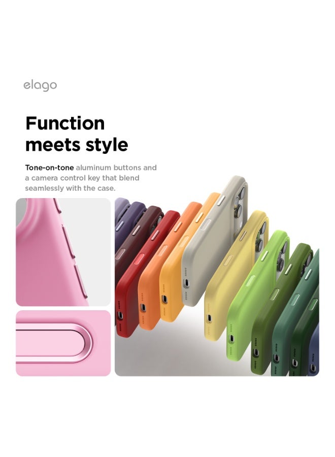 Elago Magnetic Liquid Silicone for iPhone 17 Pro case cover [Camera Control Button Cover] compatible with MagSafe Shockproof - Hot Pink - Image 4