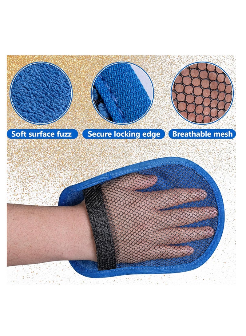 KASTWAVE 2 Pcs Sand Remover for Beach, Sand Removal Bag, Soft Sand Wipe Off Mitts, Sand Free Beach Accessories Essentials, Beach Sand Remover Cleaner Mitts Bag for Beach Activities Volleyball Sandboxes - Image 4