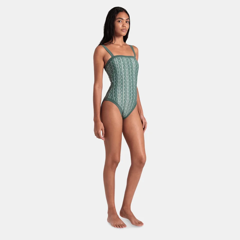 arena Women's Monogram One-Piece Swimsuit