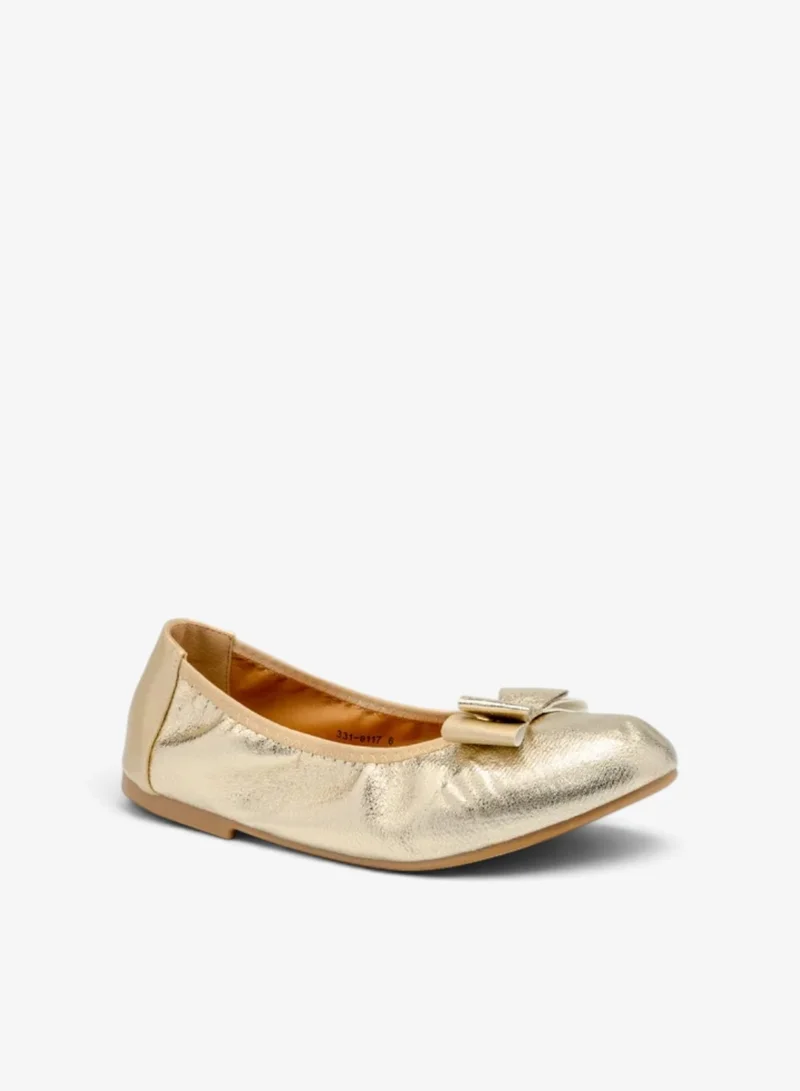 Bata Embellished Round Toe Ballerina