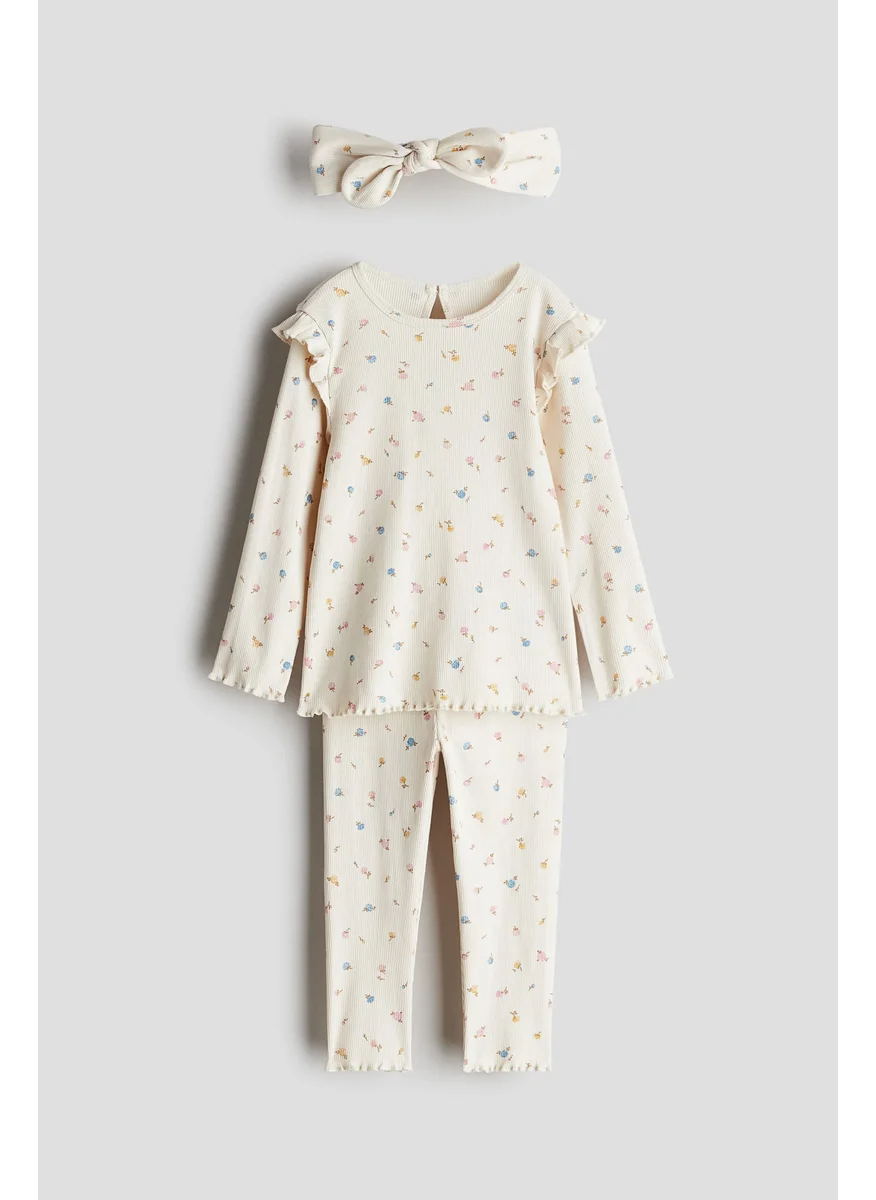 H&M 3-Piece Cotton Jersey Set