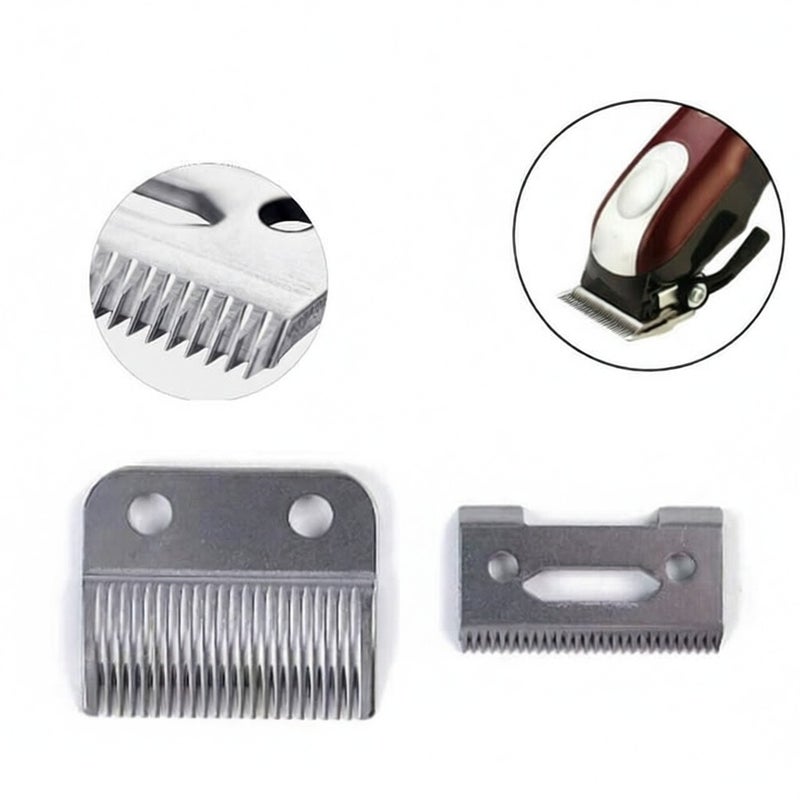 Replacement Hair Clipper Blades: 100% Stainless Steel, Sharp Precise Cuts - Easy Install, Durable Long-Lasting Performance, Universal Fit for Professional Home Haircut Grooming - Image 2