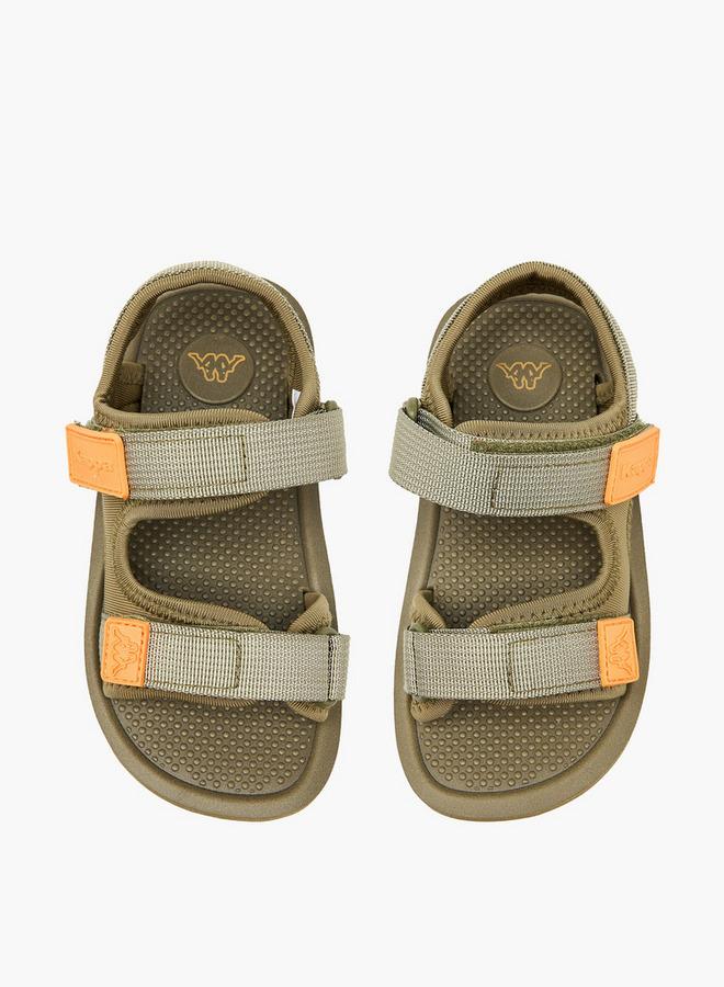 Kappa Sandals With Hook & Loop Closure- Logo Detail - Image 2