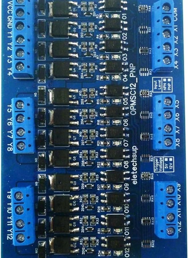 12CH PNP NPN to PNP PLC Signal Amplifier Board 5A Solid State Relay Module RS485 Only Board - Image 2