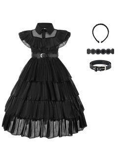 Wednesday Addams Costume Dress Kids Girls Family Costumes Cosplay Party For Girls