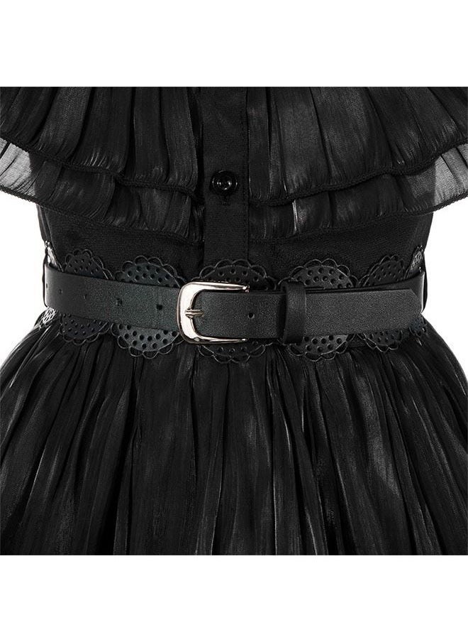 NIBEMINENT - Wednesday Addams Costume Dress Kids Girls Family Costumes Cosplay Party For Girls - Image 1