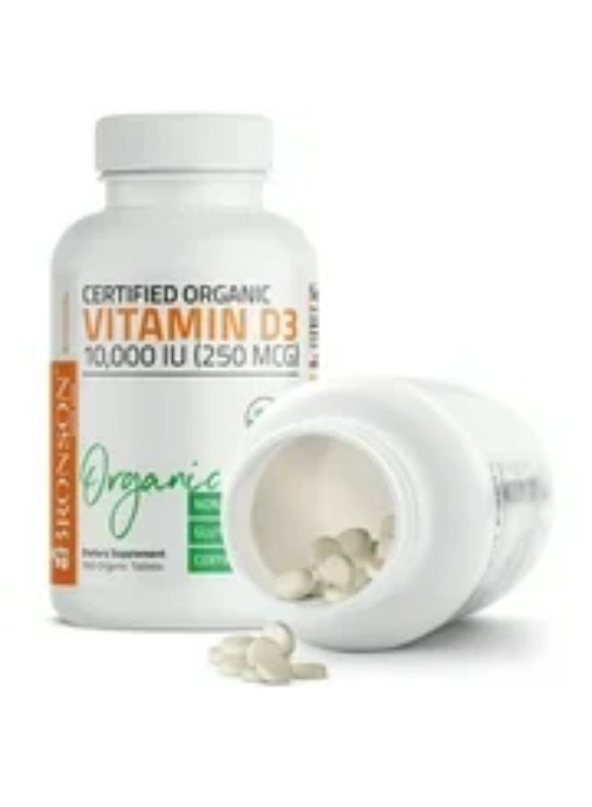 برونسون فيتامين د3 10000 وحدة دولية (250 ميكروغرام) عالي الفعالية - يدعم جهاز المناعة الصحي، والعظام القوية، والعضلات والأسنان - غير معدل وراثيًا، 360 كبسولة هلامية (تكفي لمدة عام واحد) - Image 2