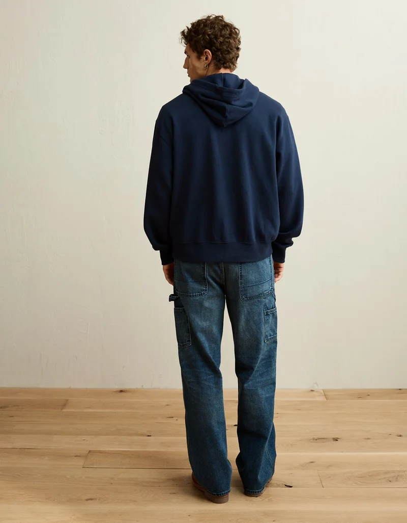 American Eagle AE Lightweight Logo Fleece Hoodie