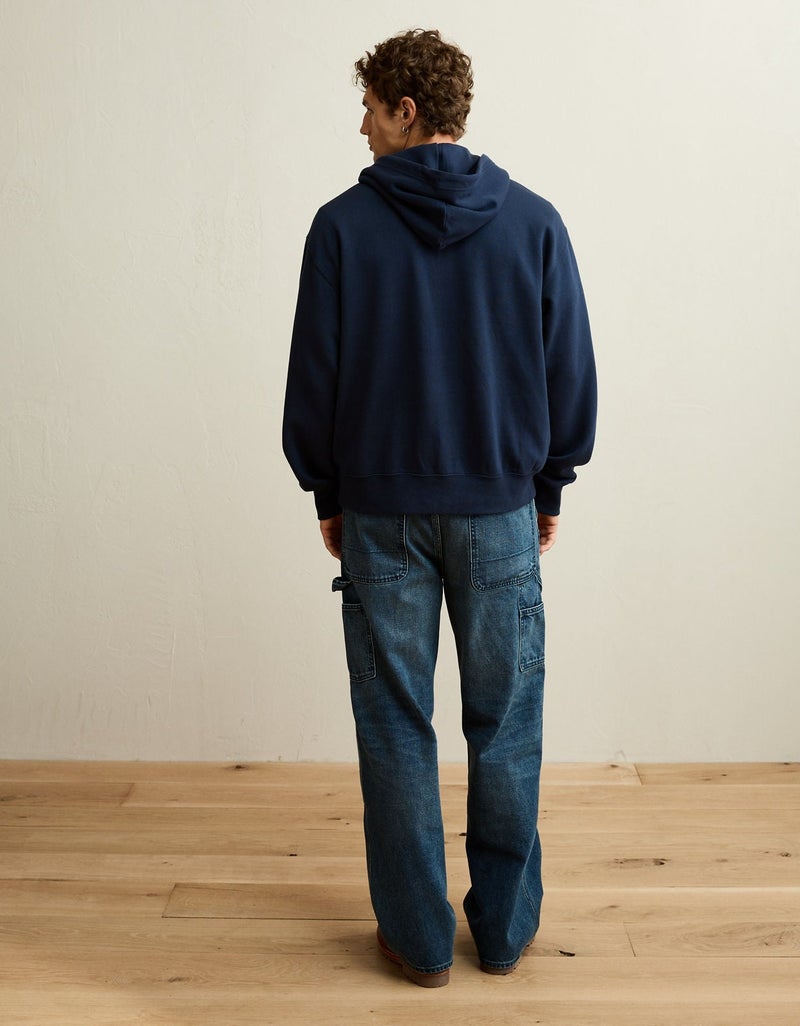 American Eagle AE Lightweight Logo Fleece Hoodie - Image 2